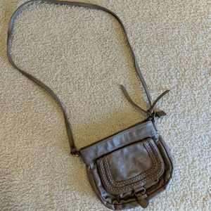 Old navy small cross body bag, tan/taupe